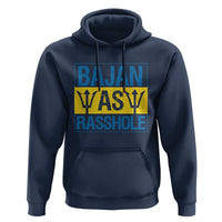 Funny Bajan As Rasshole Hoodie Barbados Flag With Barbados Tridents