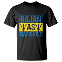 Funny Bajan As Rasshole T Shirt Barbados Flag With Barbados Tridents