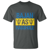 Funny Bajan As Rasshole T Shirt Barbados Flag With Barbados Tridents