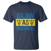 Funny Bajan As Rasshole T Shirt Barbados Flag With Barbados Tridents