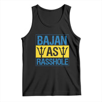 Funny Bajan As Rasshole Tank Top Barbados Flag With Barbados Tridents