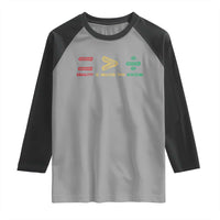 Juneteenth Equality Is Greater Than Division Raglan Shirt Equal Rights Math Symbol