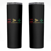Juneteenth Equality Is Greater Than Division Skinny Tumbler Equal Rights Math Symbol