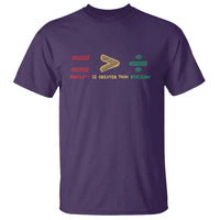 Juneteenth Equality Is Greater Than Division T Shirt Equal Rights Math Symbol
