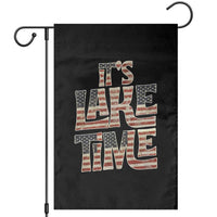 Funny It's Lake Time Garden Flag Patriotic Boater American Flag USA 4th of July - Wonder Print Shop