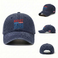 Funny Resist The Power Of The People Is Greater Than The People In Power Washed Cotton Baseball Cap