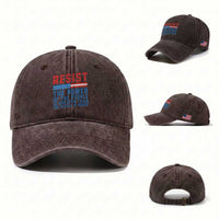 Funny Resist The Power Of The People Is Greater Than The People In Power Washed Cotton Baseball Cap