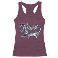 Funny Tiger Lover Sports Name Baseball Racerback Tank Top - Wonder Print Shop