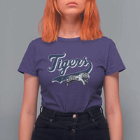 Funny Tiger Lover Sports Name Baseball T Shirt For Women - Wonder Print Shop