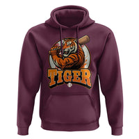 Funny Tiger Lover Baseball Animal Sport Hoodie Inspirational Athletic - Wonder Print Shop