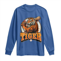 Funny Tiger Lover Baseball Animal Sport Long Sleeve Shirt Inspirational Athletic - Wonder Print Shop