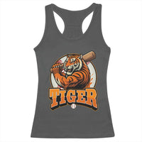 Funny Tiger Lover Baseball Animal Sport Racerback Tank Top Inspirational Athletic - Wonder Print Shop