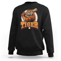 Funny Tiger Lover Baseball Animal Sport Sweatshirt Inspirational Athletic - Wonder Print Shop
