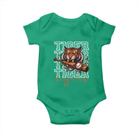 Funny Tiger Lover Baseball Animal Sports Baby Onesie Inspirational Athletic - Wonder Print Shop
