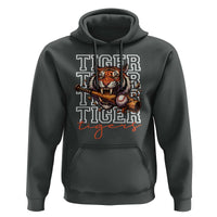 Funny Tiger Lover Baseball Animal Sports Hoodie Inspirational Athletic - Wonder Print Shop