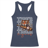 Funny Tiger Lover Baseball Animal Sports Racerback Tank Top Inspirational Athletic - Wonder Print Shop