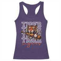 Funny Tiger Lover Baseball Animal Sports Racerback Tank Top Inspirational Athletic - Wonder Print Shop