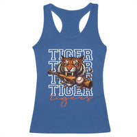 Funny Tiger Lover Baseball Animal Sports Racerback Tank Top Inspirational Athletic - Wonder Print Shop