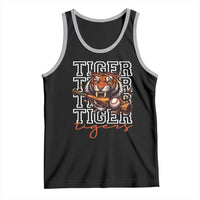 Funny Tiger Lover Baseball Animal Sports Tank Top Inspirational Athletic - Wonder Print Shop