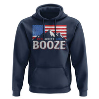 Funny Red White And Booze Hoodie 4th Of July Beer American Flag - Wonder Print Shop