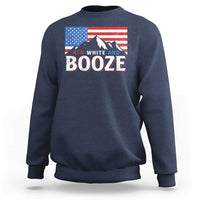 Funny Red White And Booze Sweatshirt 4th Of July Beer American Flag - Wonder Print Shop