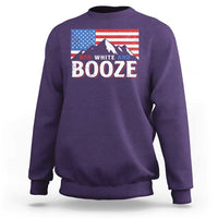 Funny Red White And Booze Sweatshirt 4th Of July Beer American Flag - Wonder Print Shop