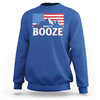 Funny Red White And Booze Sweatshirt 4th Of July Beer American Flag - Wonder Print Shop