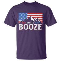 Funny Red White And Booze T Shirt 4th Of July Beer American Flag - Wonder Print Shop