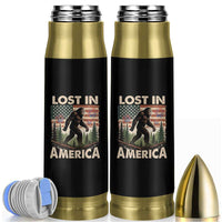 Funny 4th Of July Bigfoot Lost In America Bullet Tumbler Patriotic Sasquatch US Flag Fireworks - Wonder Print Shop