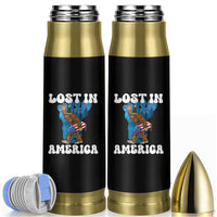 Funny 4th Of July Bigfoot Lost In America Bullet Tumbler Patriotic Sasquatch Rocket Footprint Fireworks - Wonder Print Shop