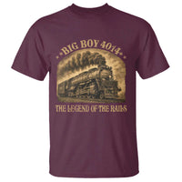 Steam Locomotive Legend of The Rails Train T Shirt