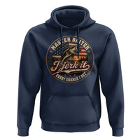 Master Baiter Fishing Lover Hoodie I Jerk It Every Chance I Get Funny Bass Fishing