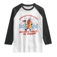 Democracy Is Collapsin But These Weiners Be Slappin 4th of July Raglan Shirt