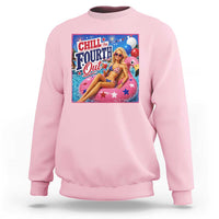 Chill The Fourth Out Doll Meme 4th of July Sweatshirt