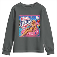 Chill The Fourth Out Doll Meme 4th of July Youth Sweatshirt