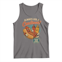 Always Use A Condiment Cover Your Wiener Funny Hot Dog Tank Top