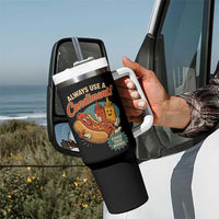 Always Use A Condiment Cover Your Wiener Funny Hot Dog Tumbler With Handle