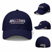 Jesus Saves USA 250th Anniversary Baseball Cap 250 Years of Fath And Freedom 4th of July