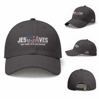 Jesus Saves USA 250th Anniversary Baseball Cap 250 Years of Fath And Freedom 4th of July