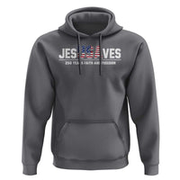 Jesus Saves USA 250th Anniversary Hoodie 250 Years of Fath And Freedom 4th of July