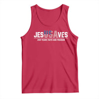 Jesus Saves USA 250th Anniversary Tank Top 250 Years of Fath And Freedom 4th of July