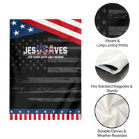 Jesus Saves USA 250th Anniversary Patriotic Garden Flag 250 Years of Fath And Freedom 4th of July