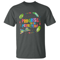 Progress Over Perfection T Shirt Caterpillar Back To School - Wonder Print Shop