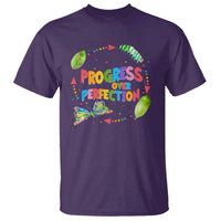 Progress Over Perfection T Shirt Caterpillar Back To School - Wonder Print Shop