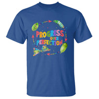 Progress Over Perfection T Shirt Caterpillar Back To School - Wonder Print Shop