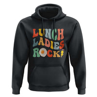 Lunch Ladies Rock Hoodie Retro Groovy Cafeteria Crew Egg Pencil - Wonder Print Shop