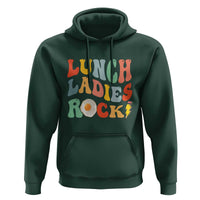 Lunch Ladies Rock Hoodie Retro Groovy Cafeteria Crew Egg Pencil - Wonder Print Shop