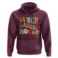 Lunch Ladies Rock Hoodie Retro Groovy Cafeteria Crew Egg Pencil - Wonder Print Shop