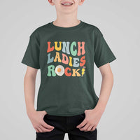 Lunch Ladies Rock T Shirt For Kid Retro Groovy Cafeteria Crew Egg Pencil - Wonder Print Shop
