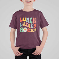 Lunch Ladies Rock T Shirt For Kid Retro Groovy Cafeteria Crew Egg Pencil - Wonder Print Shop